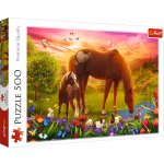Trefl Koně na louce 500 dílků – Zboží Mobilmania