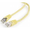 síťový kabel Gembird PP22-1M/Y Patch RJ45, cat. 5e, FTP, 1m, žlutý