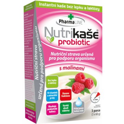 Nutrikaše probiotic s malinami 3x60 g – Zbozi.Blesk.cz