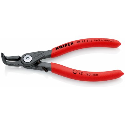 KNIPEX - Kleště precizní, na pojistné kroužky Ø 12-25mm - vnitřní, zahnuté - 130mm, velké opěrné plochy na hrotech (4841J11) – Hledejceny.cz