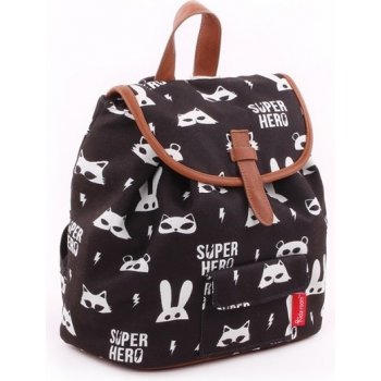 Kidzroom ruksak Superhero black/white