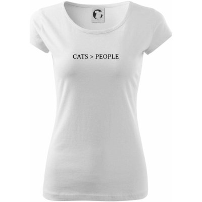 Cats > people pure dámské triko bílá