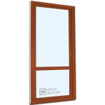 Kömmerling balkonové dveře 70 AD s příčkou levé zlatý dub/zlatý dub 90 x 220 cm s klikou+ PVC rám – Hledejceny.cz