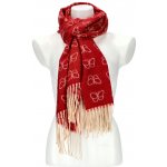 Dámská červená teplá dlouhá zimní šála – Zboží Dáma