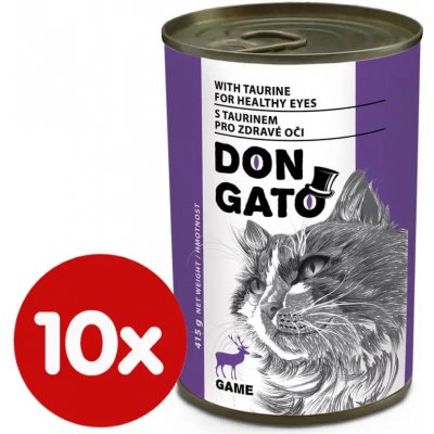 Dibaq DON GATO kočka zvěřina 10 x 415 g – Sleviste.cz