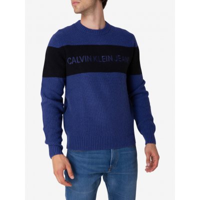 Calvin Klein svetr Eo/ Chst Stripe Cn S, Cg7 – Zboží Mobilmania