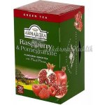 Ahmad Tea Zelený čaj s malinou a granátovým jablkem 20 x 2 g – Sleviste.cz