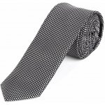 AMJ Kravata pánská úzká vzorovaná KI1027 černá s puntíky – Hledejceny.cz