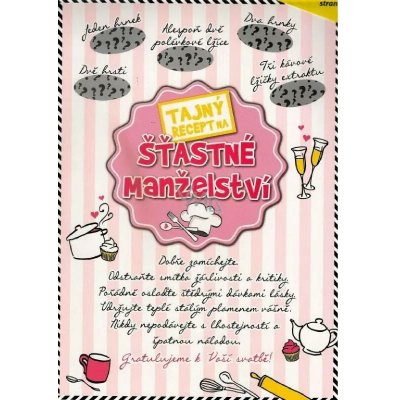 NEKUPTO s.r.o. Přání stírací A4 Šťastné manželství – Hledejceny.cz