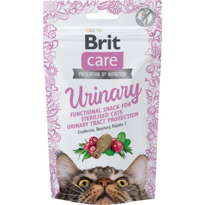 Brit Care Cat Snack pamlsek pro dospělé kastrované kočky s brusinkami a rozmarýnem 50 g