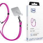 Šňůrka na telefon 3mk EasyClip – růžová – Zboží Živě