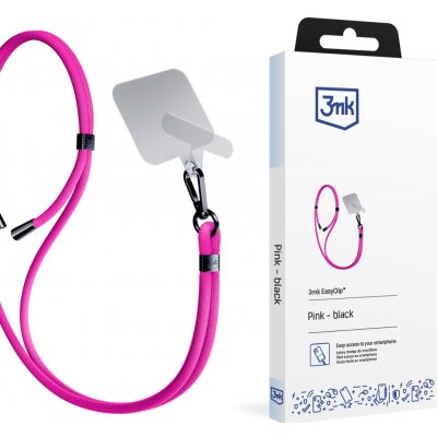 Šňůrka na telefon 3mk EasyClip – růžová – Zboží Živě