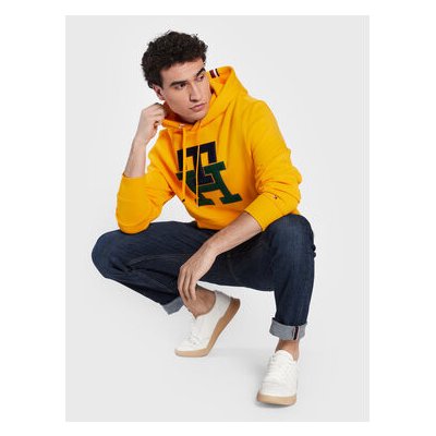 Tommy Hilfiger Mikina Icon Monogram MW0MW29586 Žlutá Relaxed Fit