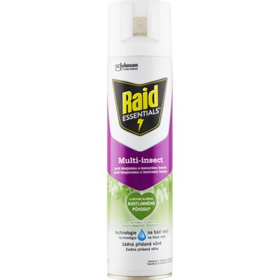 Raid Essentials Multi Insect Insekticid proti létajícímu a lezoucímu hmyzu spray 400 ml – Zbozi.Blesk.cz