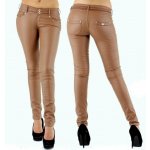 Blue Rags koženkové kalhoty luxusní 1121771 zlatá – Zboží Dáma