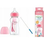 Dr.Browns láhev antikolik Options široké hrdlo plast růžová WB91601 270ml – Zboží Mobilmania