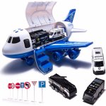 KIK Elektronické Nákladní Letadlo s autíčky a příslušenstvím Police – Zboží Dáma