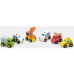 Viga Dřevěná autíčka 6ks – Zboží Dáma