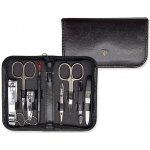 Kellermann Černá manikúra 8-ti dílná sada v černém koženém pouzdře L 52130 MC – Zboží Dáma