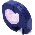 Alternativní páska pro Dymo 12267 LetraTag, 12 mm x 4 m, černý tisk + průhledný podklad – Sleviste.cz