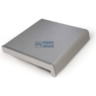 PV Plast vnitřní plastový parapet stříbrný 300 mm – Zboží Mobilmania