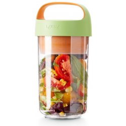 Lékué Jar To Go svačinový box 400 ml | lososový