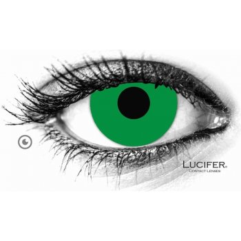 Lucifer Crazy čočky - nedioptrické - GREEN 2 čočky