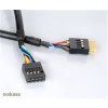 PC kabel Akasa USB prodlužovací interní 40 cm EXUSBI-40