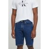 Pánské kraťasy a šortky Calvin Klein Jeans džínové šortky pánské tmavomodrá J30J324870