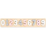 Jollein číselné puzzle pink/white – Zboží Mobilmania