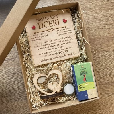 Dekorace z Česka Dárková sada pro dceru Varianta: Od maminky a tatínka – Hledejceny.cz