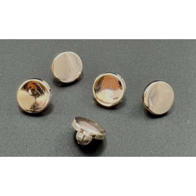 Pokovený knoflík se spodním přišitím - světlá zlatá - průměr 1,1 cm – Zboží Dáma
