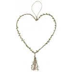 Paris Dekorace Přírodní závěsné srdce 30 x 77 cm – Zboží Mobilmania