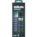 Gillette Mach 3 Turbo gel na holení 200 ml + náhradní břity na holení 8 ks dárková sada