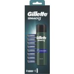 Gillette Mach 3 Turbo gel na holení 200 ml + náhradní břity na holení 8 ks dárková sada – Zboží Mobilmania