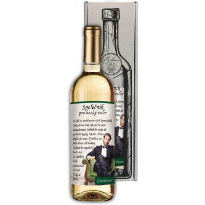 Bohemia Gifts Chardonnay Společník pro večer bílé dárkové víno 750 ml – Hledejceny.cz