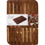 EXCELLENT HOUSEWARE Prkénko servírovací a krájecí teakové dřevo 40 x 28 x 20 cm KO-210001280 – Sleviste.cz