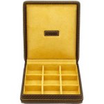 Friedrich Lederwaren Kazeta na manžetové knoflíčky Carbon 32053 8 – Zboží Dáma