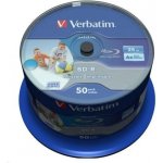 Verbatim BD-R SL 25GB 6x, printable, spindle, 50ks (43812) – Zboží Živě