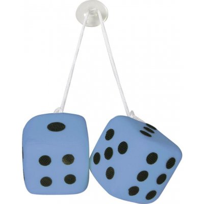 Dekorace plyšové kostky LUCKY VEGAS, modré, LAMPA Italy – Hledejceny.cz