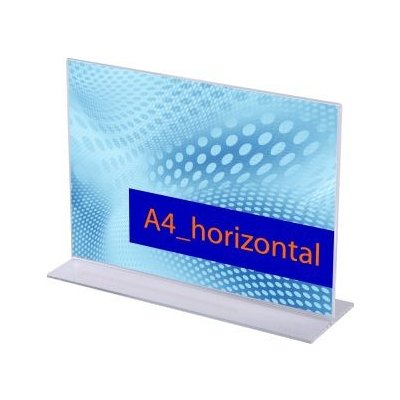 Jansen Display plexi stojánek ve tvaru T horizontální A4 – Zboží Živě