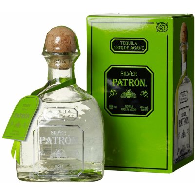 Patrón Silver Tequila 40% 1 l (karton) – Zboží Dáma