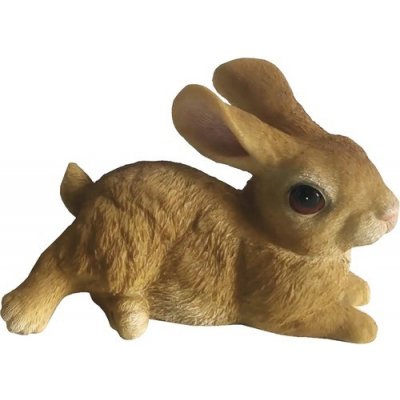 Figurka zajíc ležící 16 x 8,4 x 10,2 cm HK0E20003-2 – Hledejceny.cz