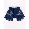 Dětské rukavice YO RED0200 Rukavice prstové extra teplé dvouvrstvé tm. modré snowboard