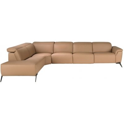 Angel Cerdá Světle hnědá kožená rohová pohovka No. 6281, 376 cm levá – Hledejceny.cz