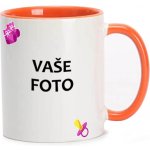 FOTOpošťák Hrnek s fotkou barevný rámeček DUDLÍK RŮŽOVÝ ORANŽOVÝ 350 ml – Sleviste.cz
