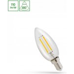 Spectrum LED filament žárovka C35 E14 1W 110 lm 2700K – Hledejceny.cz