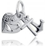 Soliter Přívěsek láska víra naděje z bílého zlata 242 001 00077 07 – Zboží Mobilmania