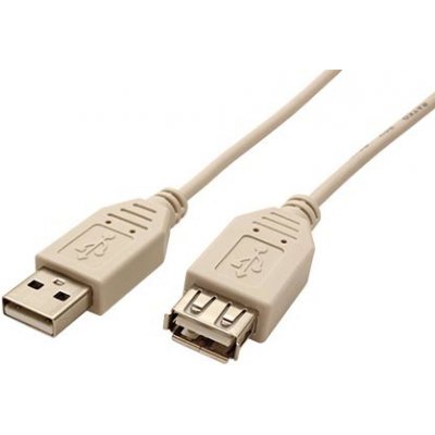 Goobay 11.92.8948 USB 2.0 prodlužovací A-A, M-F, 1,8m, šedý – Zboží Mobilmania