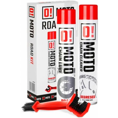 OMOTO ROAD CHAIN CARE AND PROTECTION sada na čištění a mazání řetězu 2+1 s kartáčem 2 X 750ML | Zboží Auto